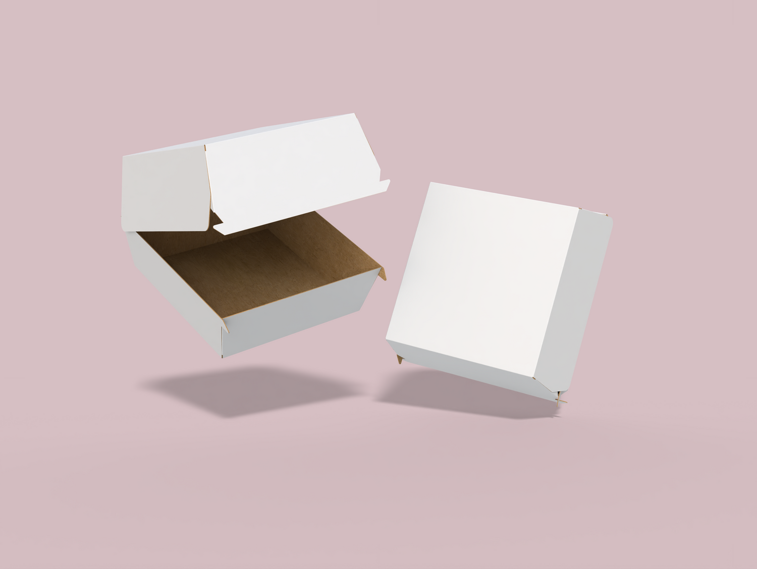 Caja tipo hamburguesa